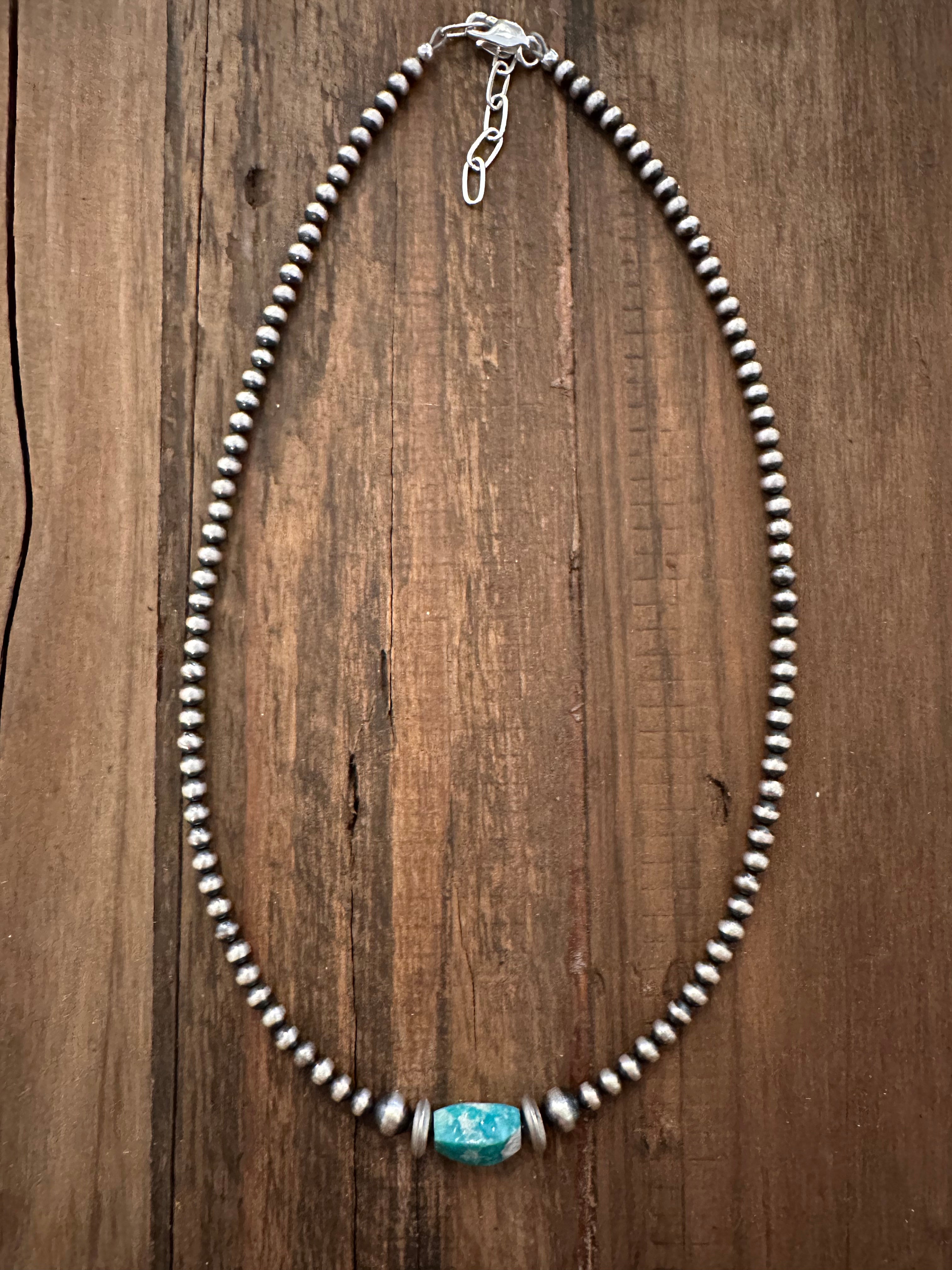 White Water Turquoise + Cowgirl Pearl Strand