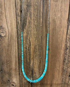 23” Graduated Blue Turquoise